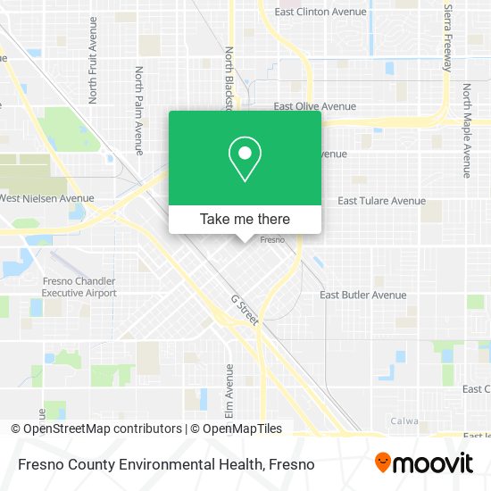 Fresno County Environmental Health map