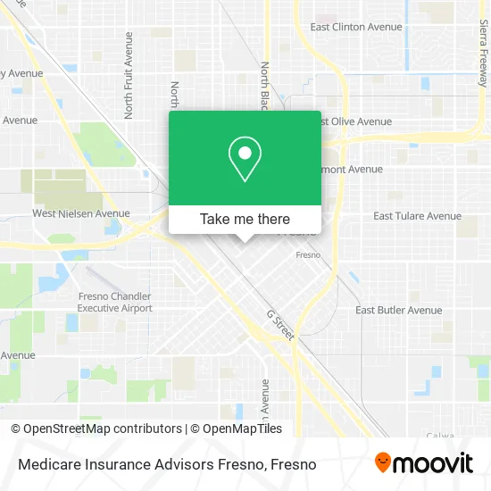 Medicare Insurance Advisors Fresno map