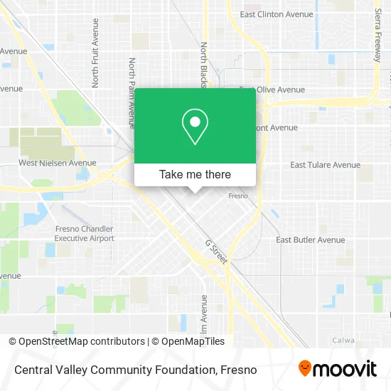 Central Valley Community Foundation map