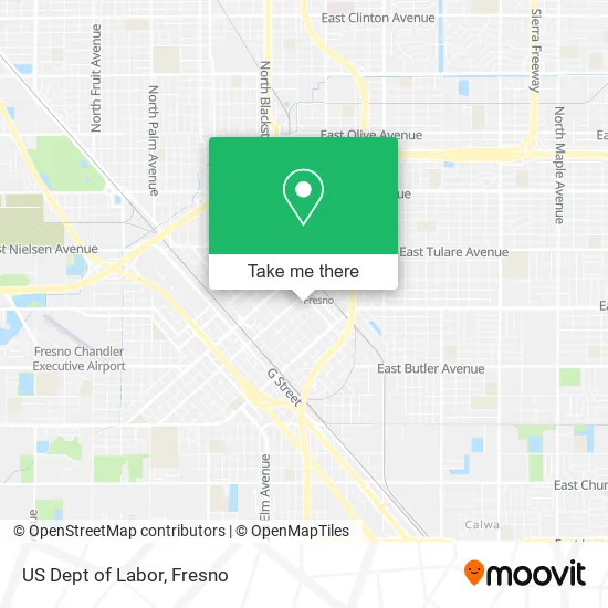 US Dept of Labor map