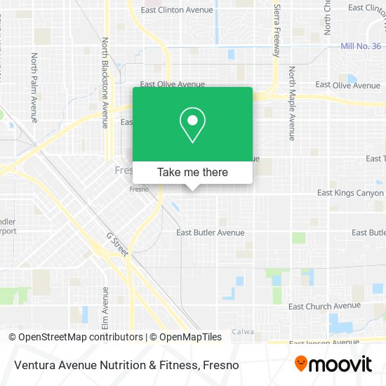 Ventura Avenue Nutrition & Fitness map
