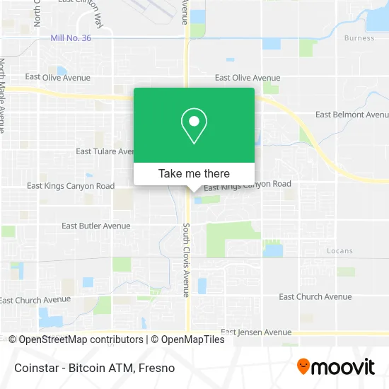Coinstar - Bitcoin ATM map