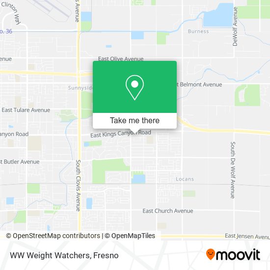 Mapa de WW Weight Watchers