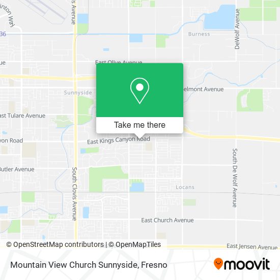 Mountain View Church Sunnyside map