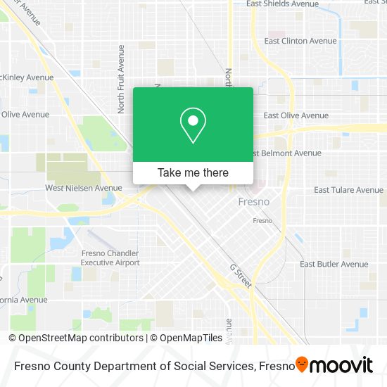 Mapa de Fresno County Department of Social Services