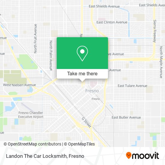Landon The Car Locksmith map