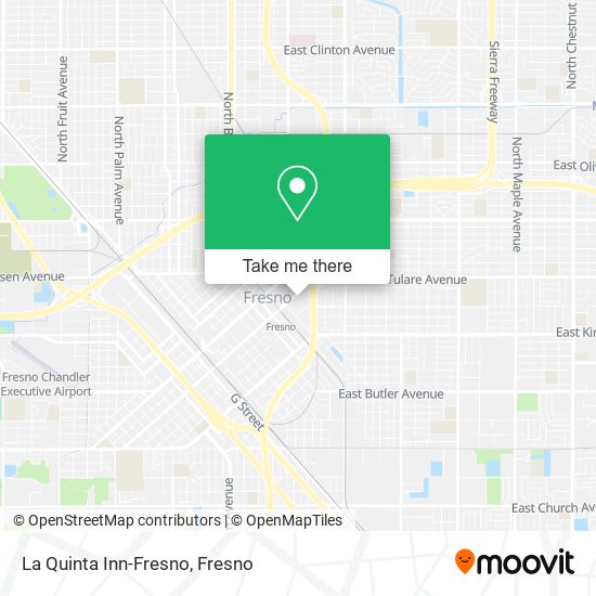 La Quinta Inn-Fresno map