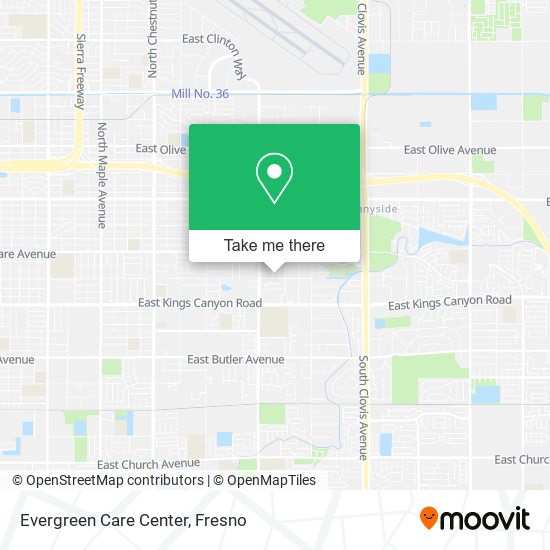 Evergreen Care Center map