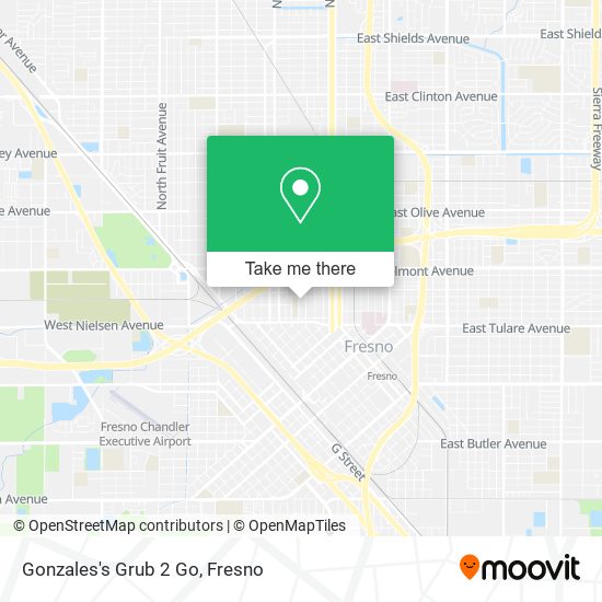 Gonzales's Grub 2 Go map