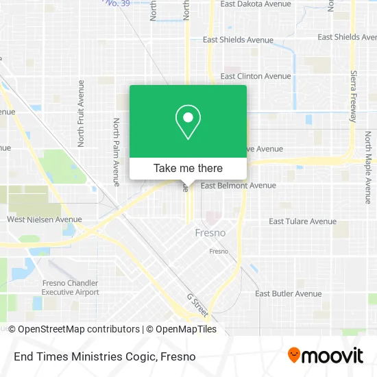 Mapa de End Times Ministries Cogic