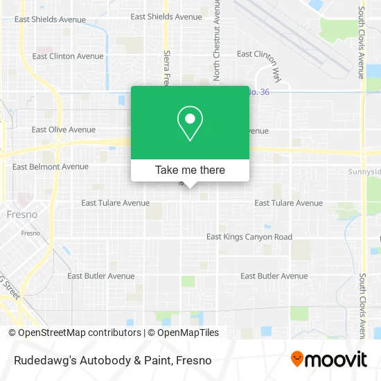 Rudedawg's Autobody & Paint map