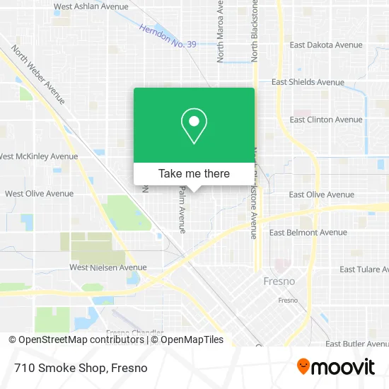 710 Smoke Shop map