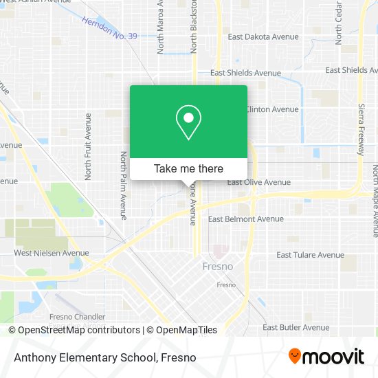 Anthony Elementary School map