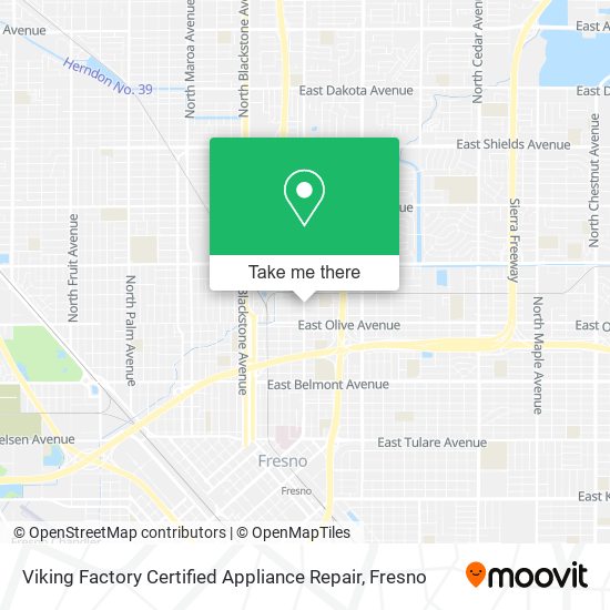Viking Factory Certified Appliance Repair map