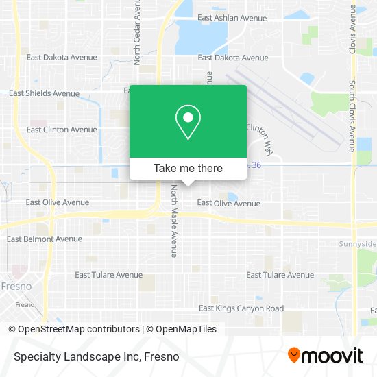 Specialty Landscape Inc map