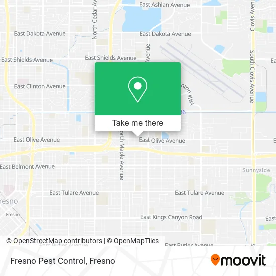 Fresno Pest Control map