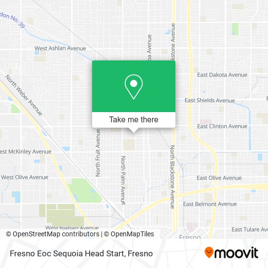 Fresno Eoc Sequoia Head Start map