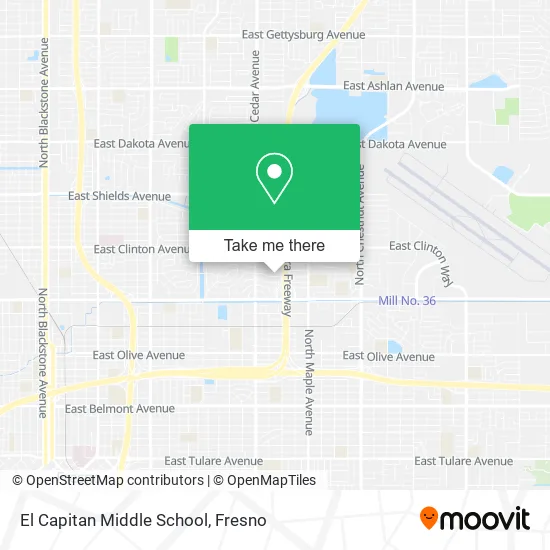 El Capitan Middle School map