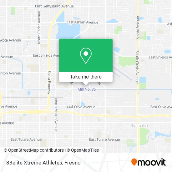83elite Xtreme Athletes map
