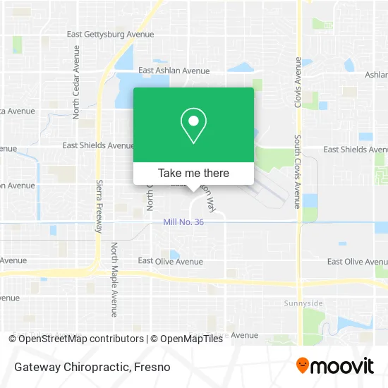 Gateway Chiropractic map