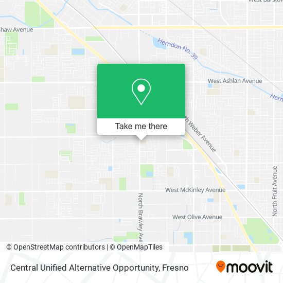 Central Unified Alternative Opportunity map
