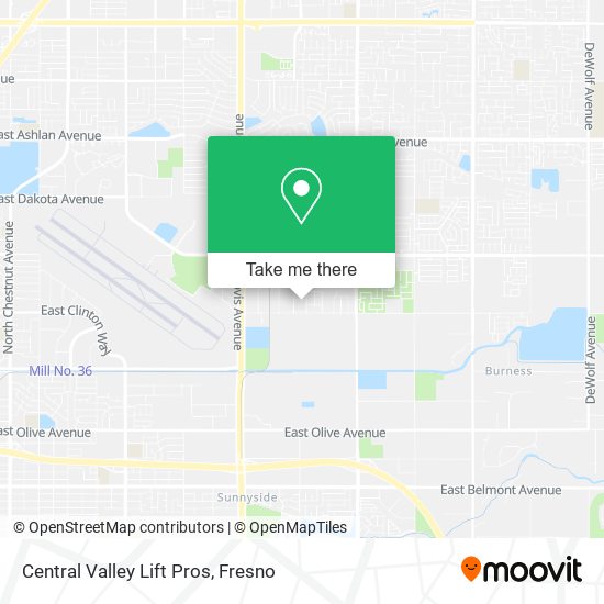 Central Valley Lift Pros map