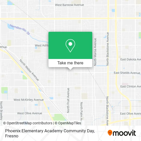 Phoenix Elementary Academy Community Day map
