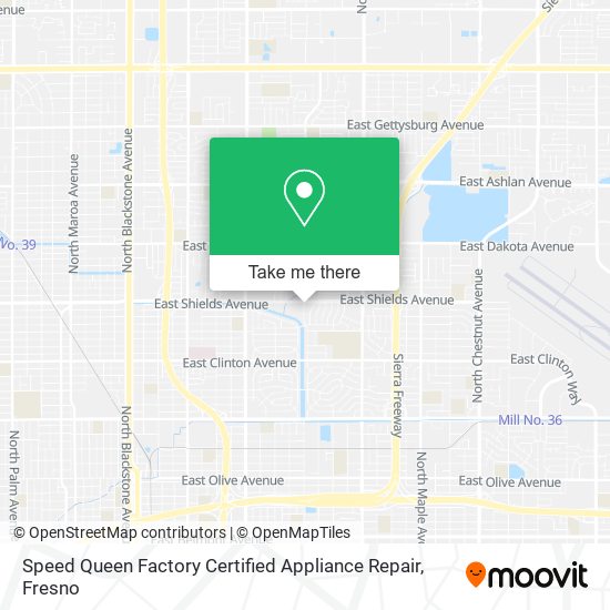 Speed Queen Factory Certified Appliance Repair map