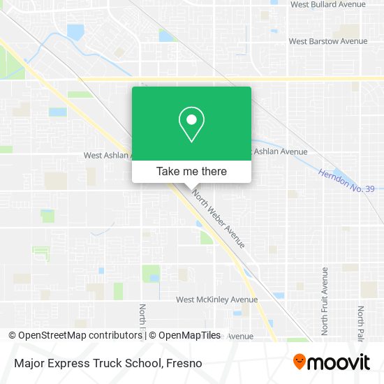 Major Express Truck School map