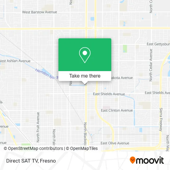Direct SAT TV map