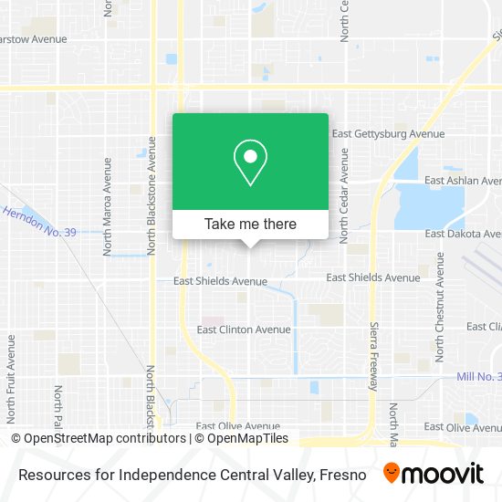 Resources for Independence Central Valley map