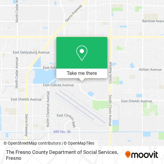 Mapa de The Fresno County Department of Social Services