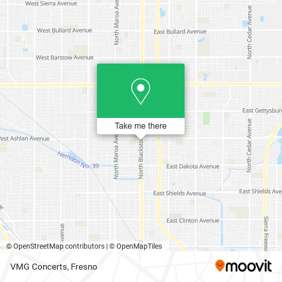 VMG Concerts map