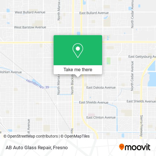 Mapa de AB Auto Glass Repair