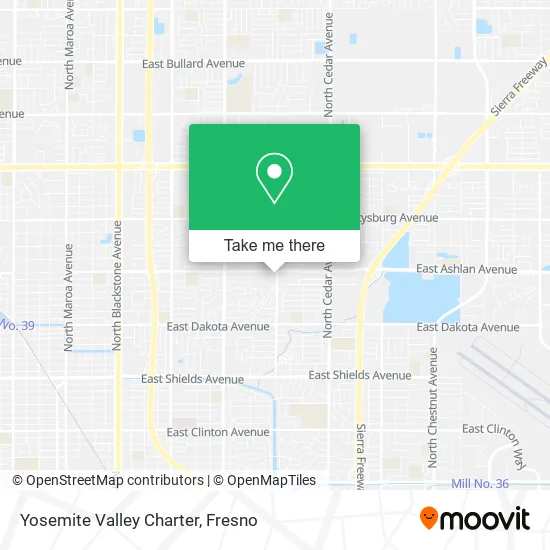 Yosemite Valley Charter map