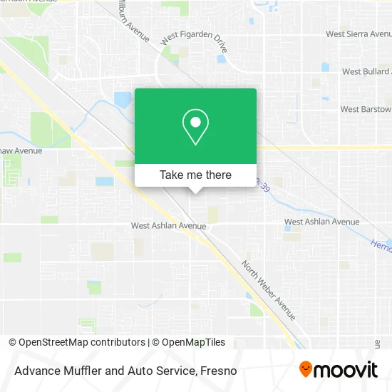 Advance Muffler and Auto Service map