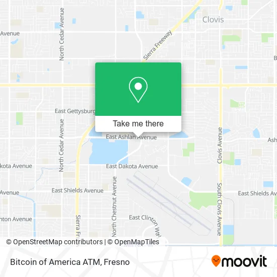 Bitcoin of America ATM map