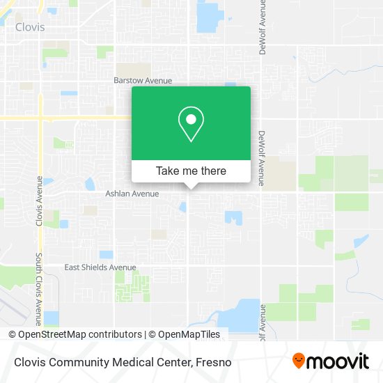 Clovis Community Medical Center map