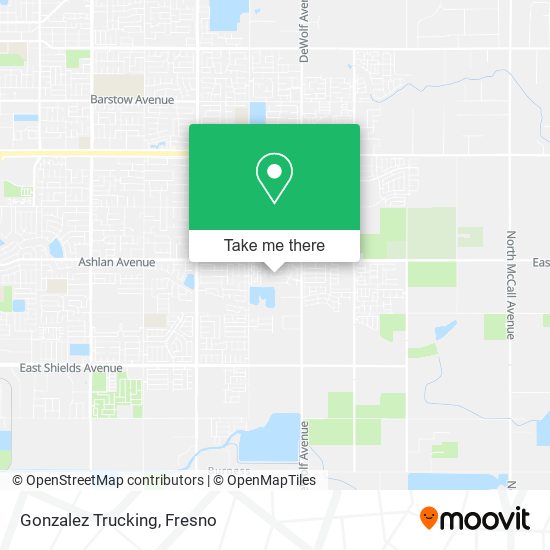 Gonzalez Trucking map