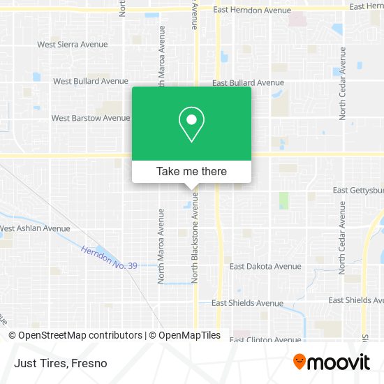 Mapa de Just Tires