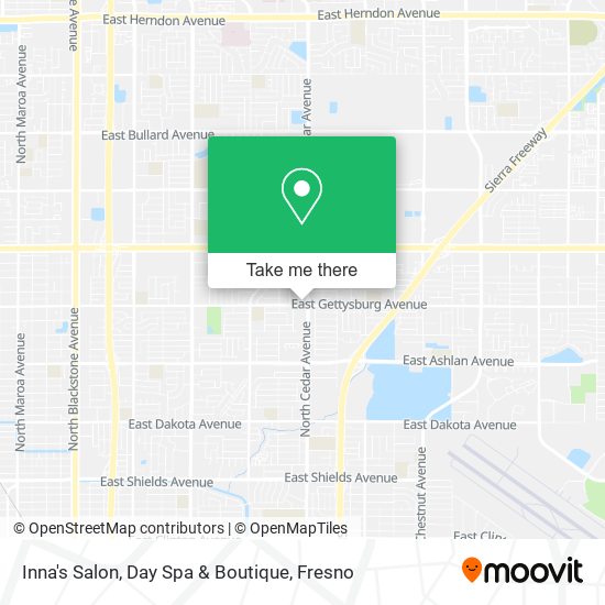 Inna's Salon, Day Spa & Boutique map