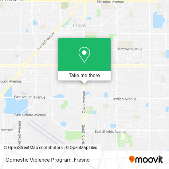 Domestic Violence Program map