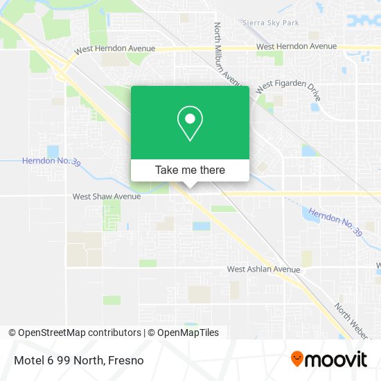 Mapa de Motel 6 99 North