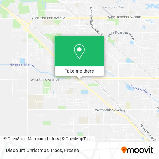 Discount Christmas Trees map