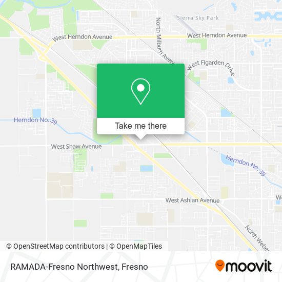 RAMADA-Fresno Northwest map