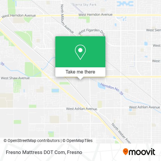 Mapa de Fresno Mattress DOT Com