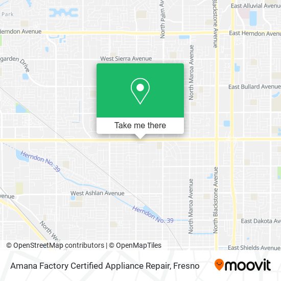 Mapa de Amana Factory Certified Appliance Repair