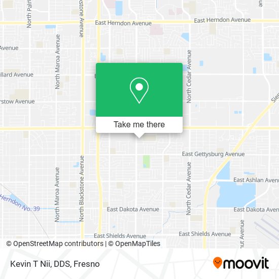 Kevin T Nii, DDS map