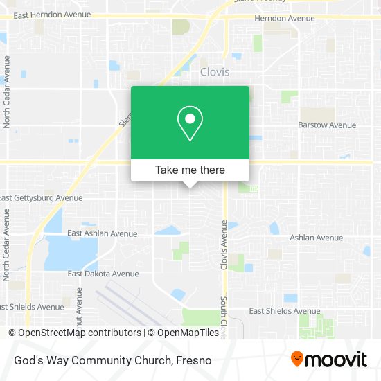 Mapa de God's Way Community Church