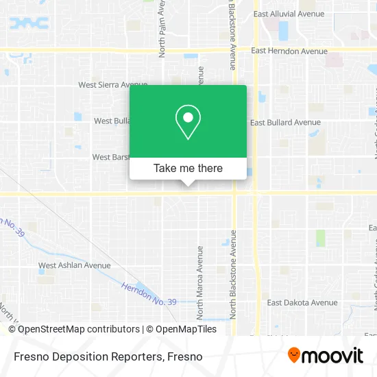 Fresno Deposition Reporters map